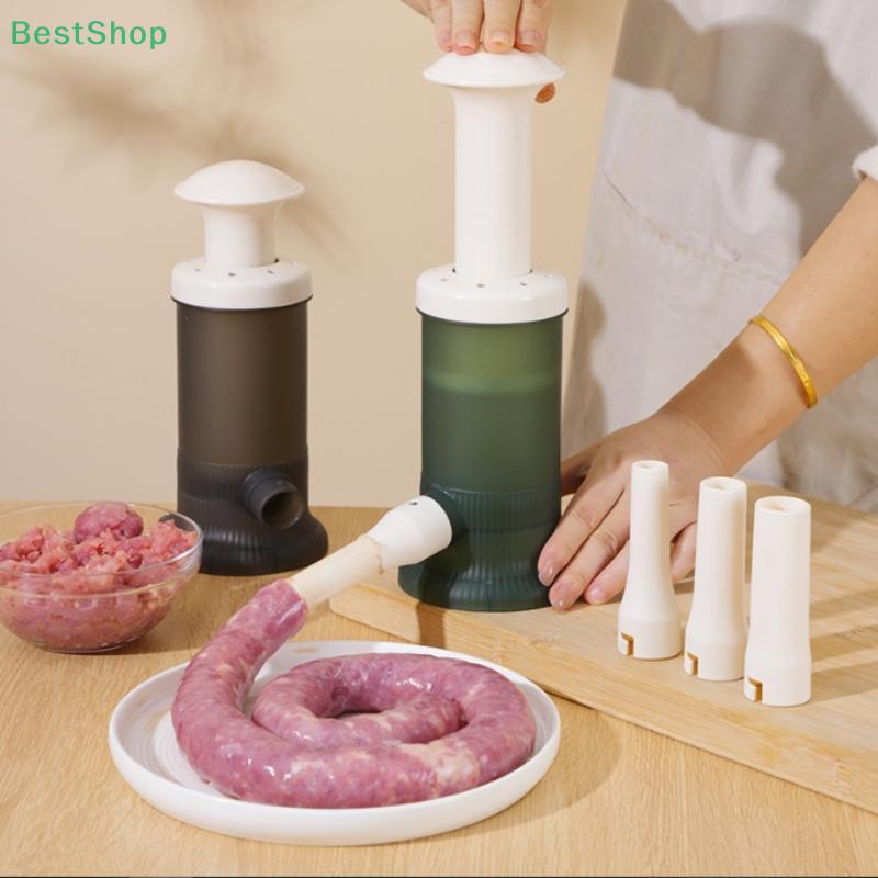Manual Sausage Stuffer Maker Multifunctional Meat Filling Tool with Nozzles,Easy-to-Use for Homemade Sausages & Kitchen Cooking