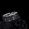 Trendy Hip Hop Crosses Rings for Men Adjustable Vintage Jewelry Copper Metal Gothic Punk Accessory