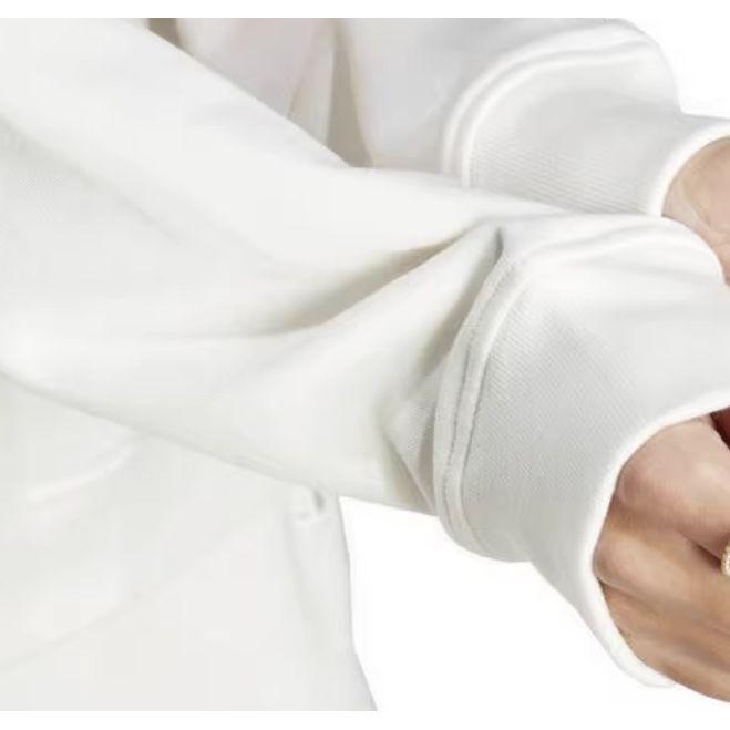 Adidas Originální mikina s kulatým výstřihem Trefoil se zvířecím potiskem a dlouhým rukávem Dámská mikina Bílá IL2426