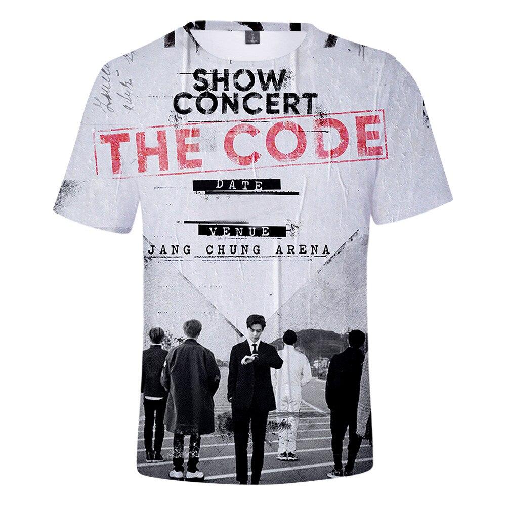 Kpop Monsta X 3d Printed T Shirt Women Men Harajuku T -Shirt K -Pop Team Member Tshirt Short Sleeve T Shirts Streetwear Clothes 