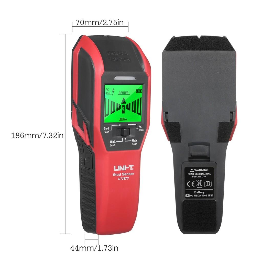 UNI-T UT387C Portable Wall Scanner Multifunctional LCD Display Metal Detector 4 In 1 Digital Wall Stud Finder