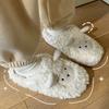 Tecknad Får Dam Hemma Tofflor Plysch Varma Platta Slides Andningsbara Bekväma Halkfria Tofflor Inomhus Utomhus Herr Casual Tofflor