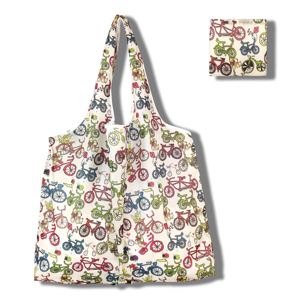 Eco-Friendly Large Capacity Foldable Tote Bag - Creative, Portable, Printed, and In Stock