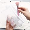 1pc-Zipper mesh pencil case, multifunctional stationery storage bag, used for cosmetics, makeup, travel accessories
