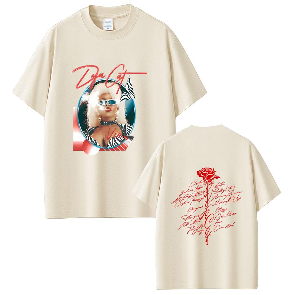Rapper Doja Cat Pop Music Album Merch T-shirt Unisex Women Hip Hop Oversized Streetwear Unisex Fashion Casual Soft Cotton T Shirts