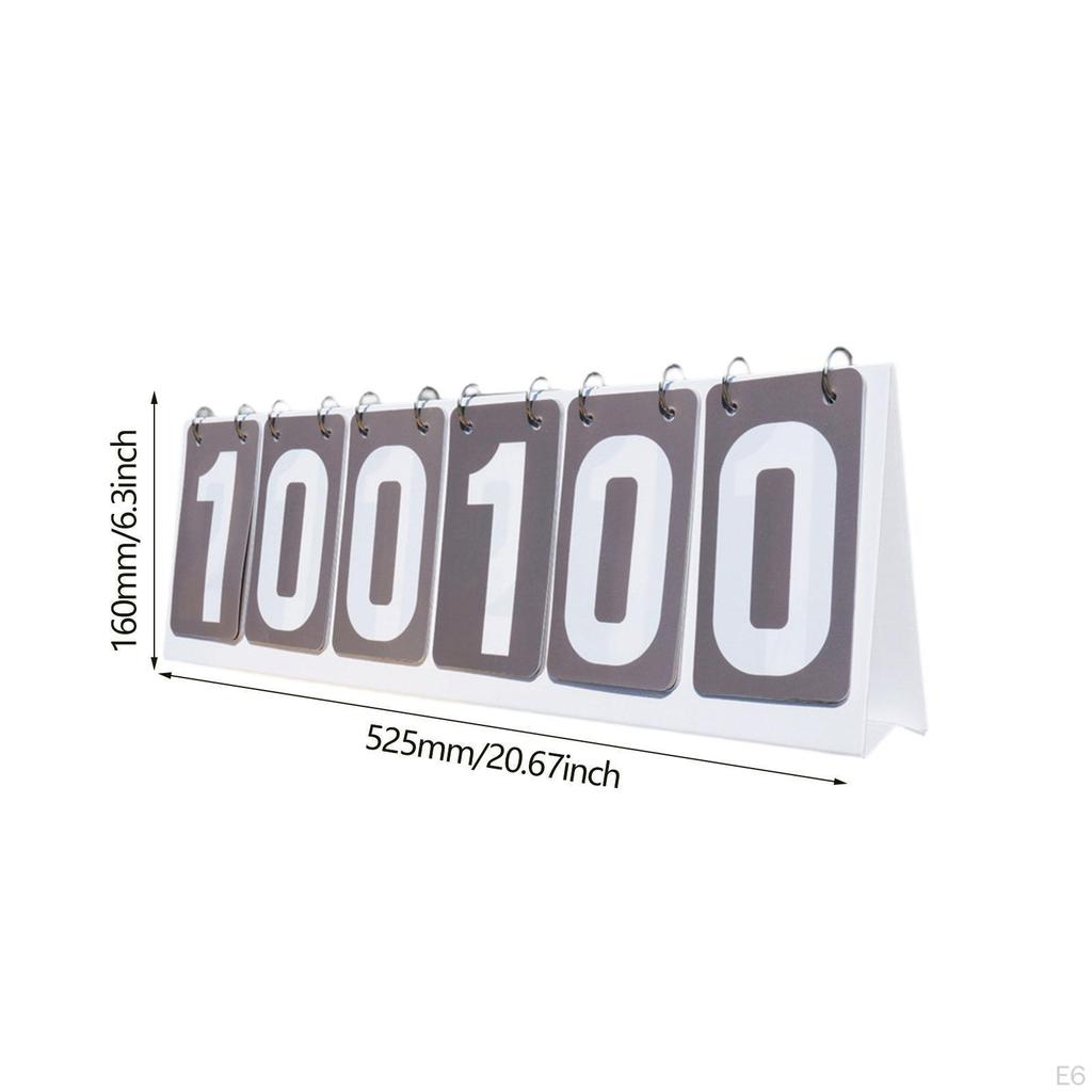 For Sports with 6 Digits Display, Table Score Flipper Soccer And Volleyball