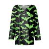 Women's Casual Fashion Sexy Comfortable V-Neck Halloween Seven Sleeve Top