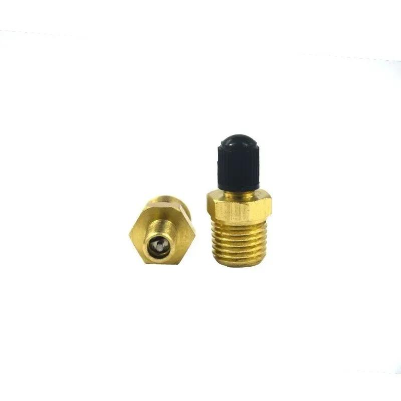 1/4 NPT 1/8 NPT M10 Air Compressor Tanks Fill Valve Anti-Corrosion Brass Schrader Valve Automobile Tire Valve Core Tire Coppe
