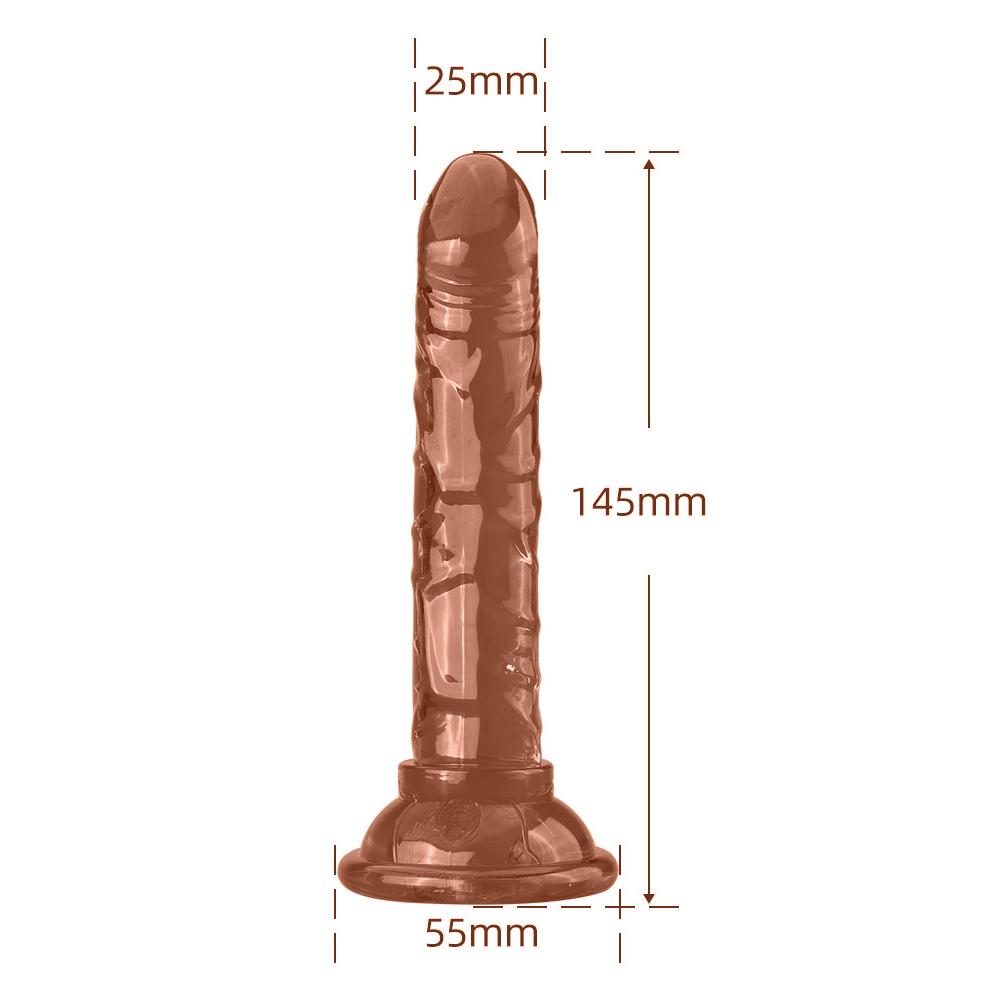 Dildo cu curea pentru penis cu ventuza Butt Plug Crystal Dildo realist Jucării sexuale colorate pentru femei adulte Jucării la punctul G Sex Shop
