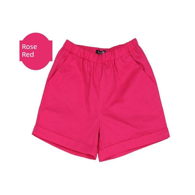 

Конфетно-цветные Пляжные Шорты Женские Летние Спортивные Штаны Леггинсы Rose Red M