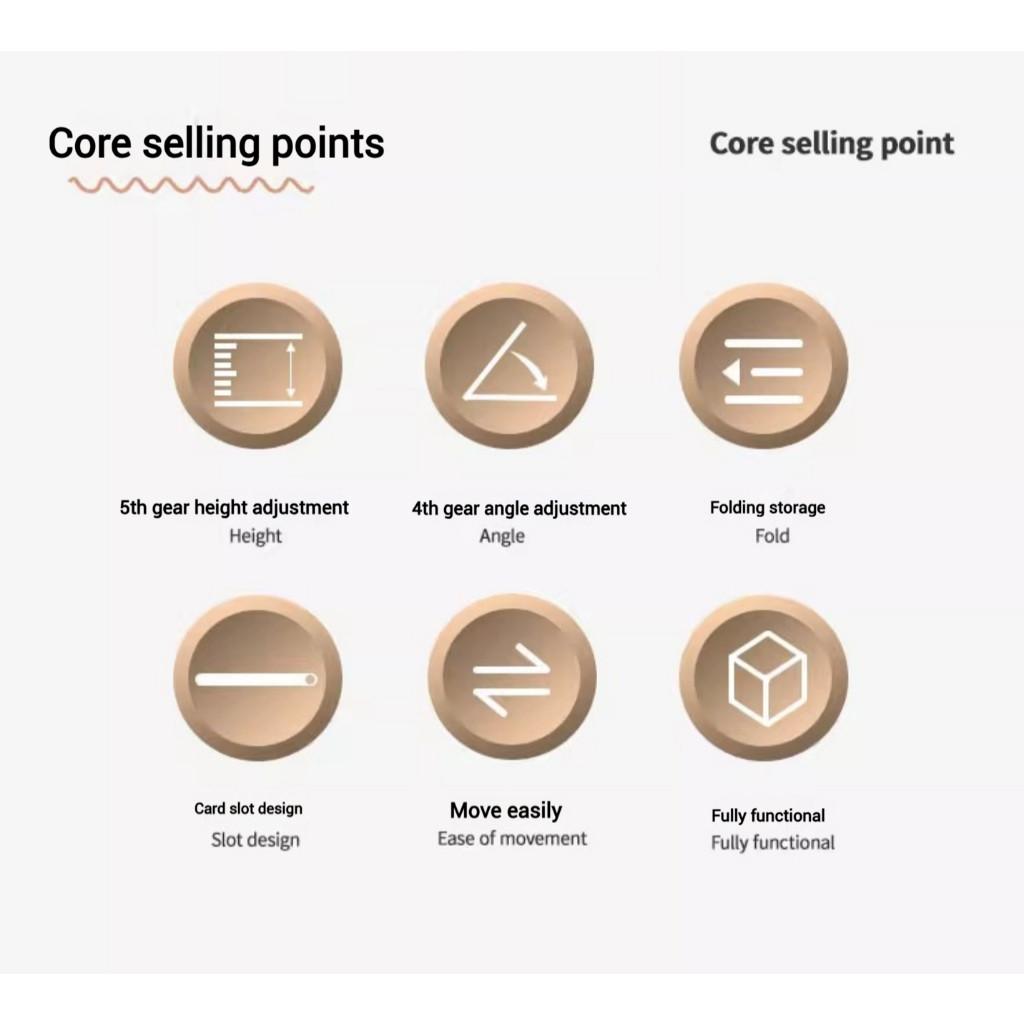 Liftable Multifunctional Folding Table Anti-Slip Laptop Bed Desk Study Work Multi-purpose Portable Lazy Table