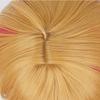 LVMEY Anime Character Cosplay Cream Yellow Pink for Heat Resistant Cosplay Costume Wig Net Perfect for Comic Cultural and School Festivals Wig, Short,
