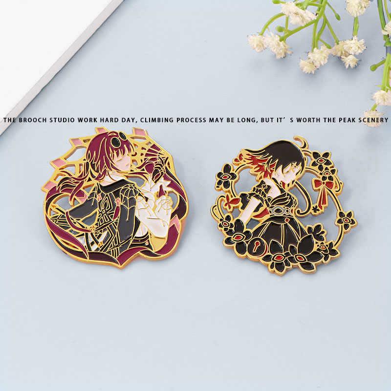 Spilla Anime del Circuito Ferroviario: Kafka, Himeko, Jing Yuan, Elysia, Bailu, Yin Yue, Avatar Emblema di Jun