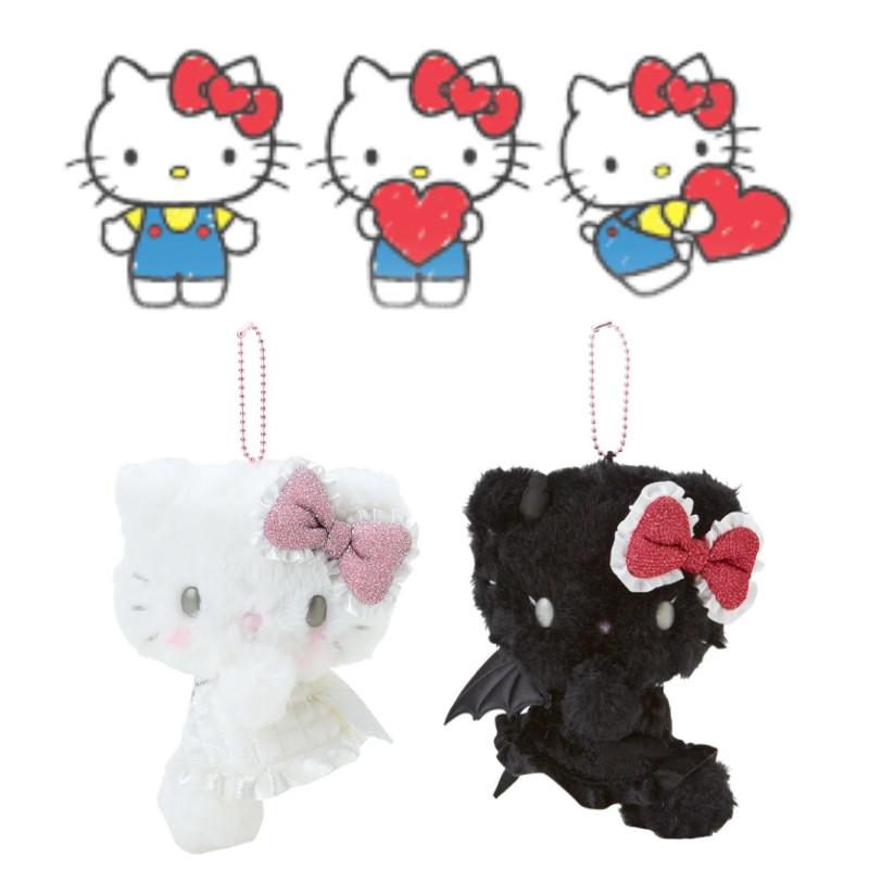 Entzückender Engel und Teufel Kt Plüschanhänger Niedliche Japanische Cartoon Katze Puppe Geschenk