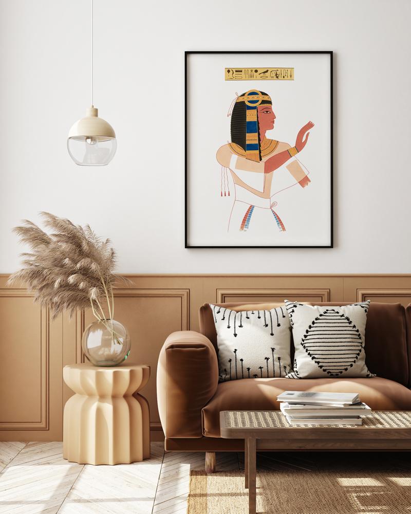 Plakat portret egipski Egipcjanin