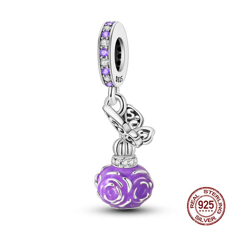 Compatible With Charm Bead Components Designed For Pandora Authentic Original Bracelets Do It Yourself Charming Women's Perfume Bead Component Copper