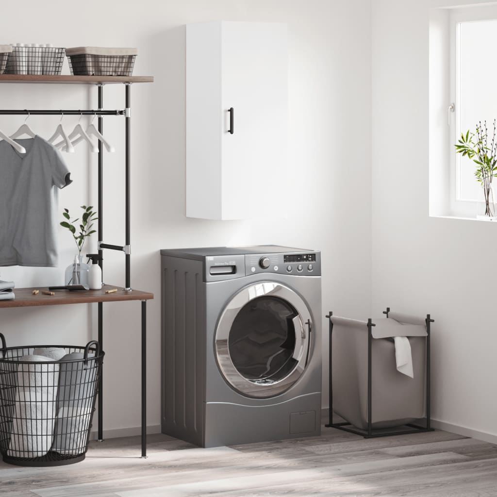 Wall Mounted Cabinet White 13.6 x 13.4 x 35.4 in (W x D x H)