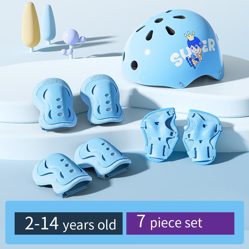 Child protective equipment helmet elbow knee pads for girls aged 3 4 5 6 7 8 9 10 11 12 year boy Suitable for roller skating and skiing