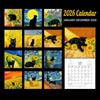 Cartoon Cat Illustration Calendar 2026 Calendar Cat Design Monthly 12 Month Family Planner Organizer Home Decoration Calendar