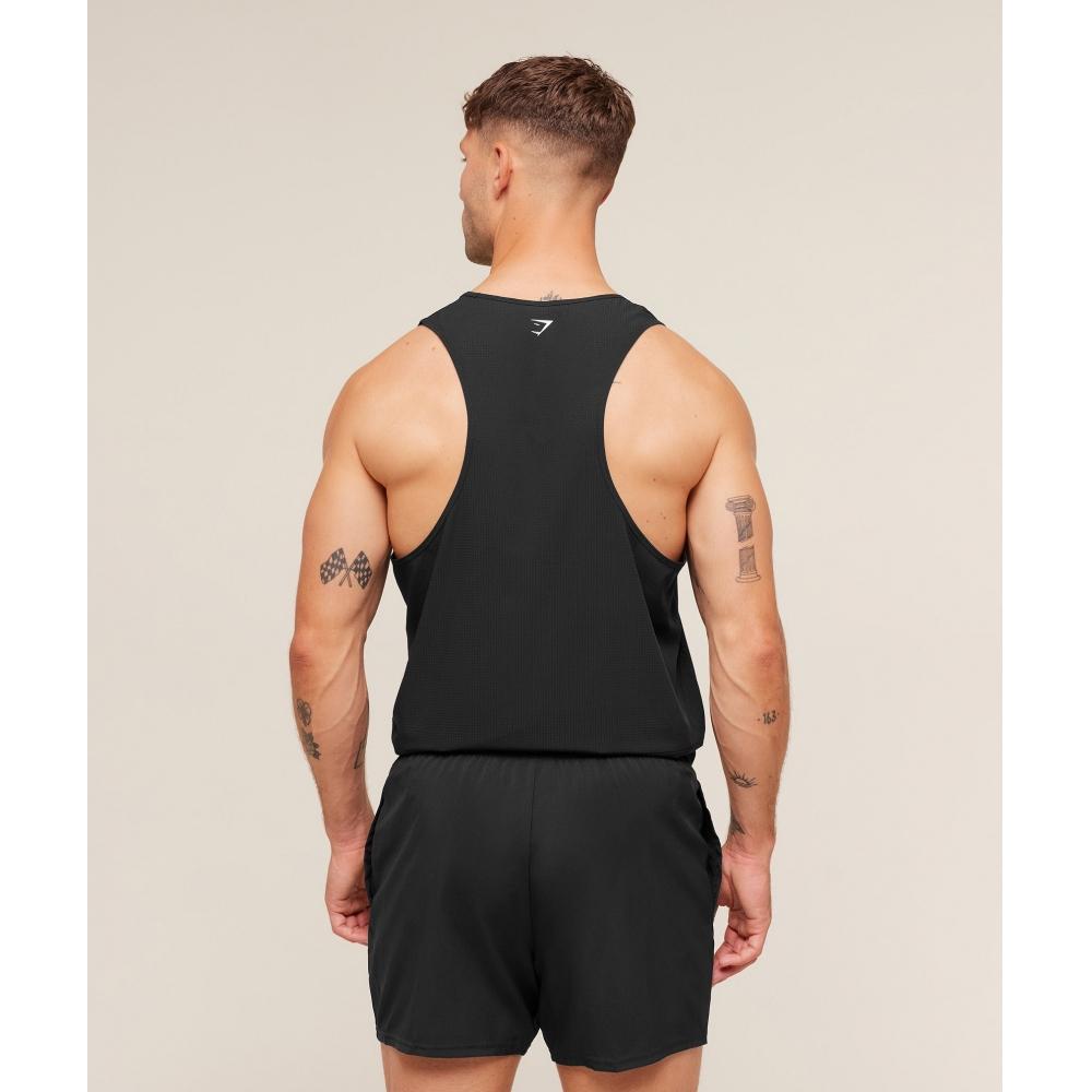 Gymshark Running Tank Black A3c1r Bb2j