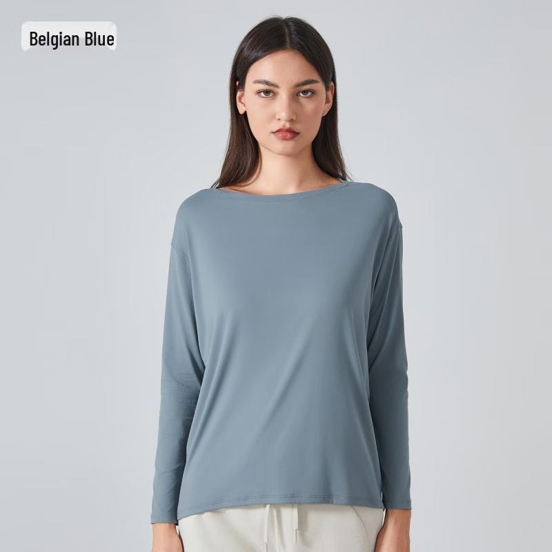 Women s Loose Fit Skin-Friendly Athletic Long Sleeve Top