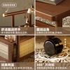 High-end Side Table Bamboo 2 Layers Coffee Tables Mobile Coffee Table with Wheels Trolley Home Storage Rack Living Room Decor
