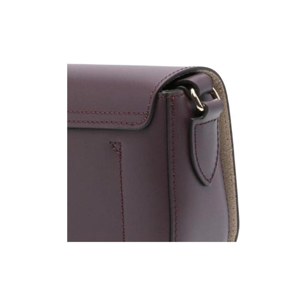 Longchamp Épure Front Concave Embossed Logo Snap Closure Small Calfskin Crossbody Shoulder Bag Women Bags Deep-Purple 10253HFY061