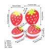 4 pezzi Portapranzo per bambini portatile Cartone animato Fragola Pranzo Bento Box Insalata Frutta Contenitore per alimenti Scuola Microonde Bento Box