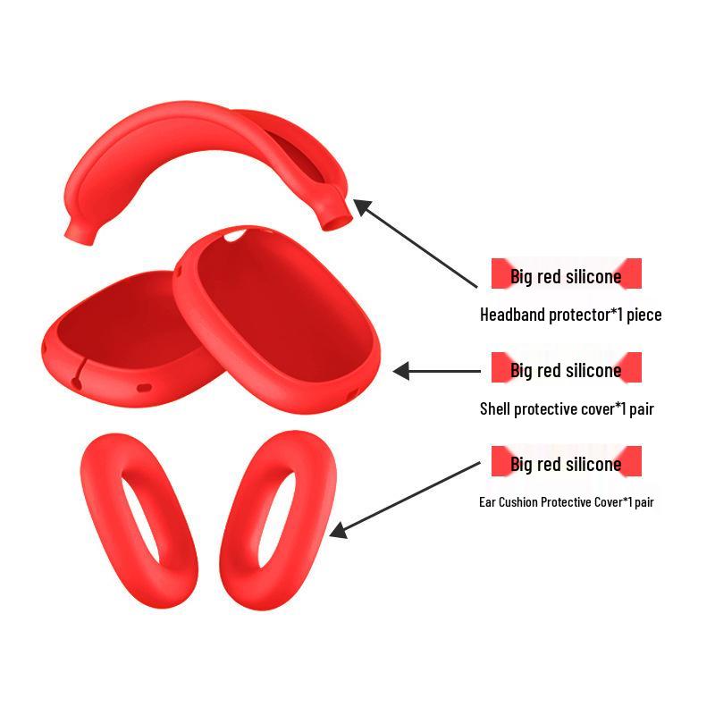 AirPods Max Silicone Protective Case: Soft Headphone Shell for Bluetooth Earphones