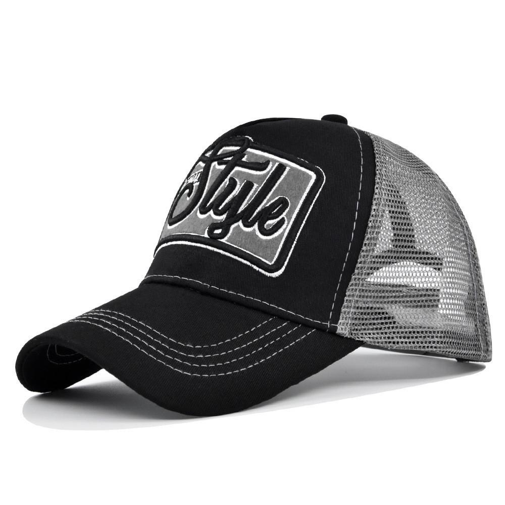 Duck Tongue Hat Style Letter Embroidered Baseball Hat Curved Eaves Sunshade Hat