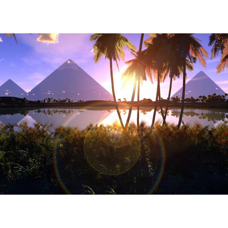 Framed Pyramid Egypt Poster - Decorative Kraft Paper Wall Art with Free Shipping