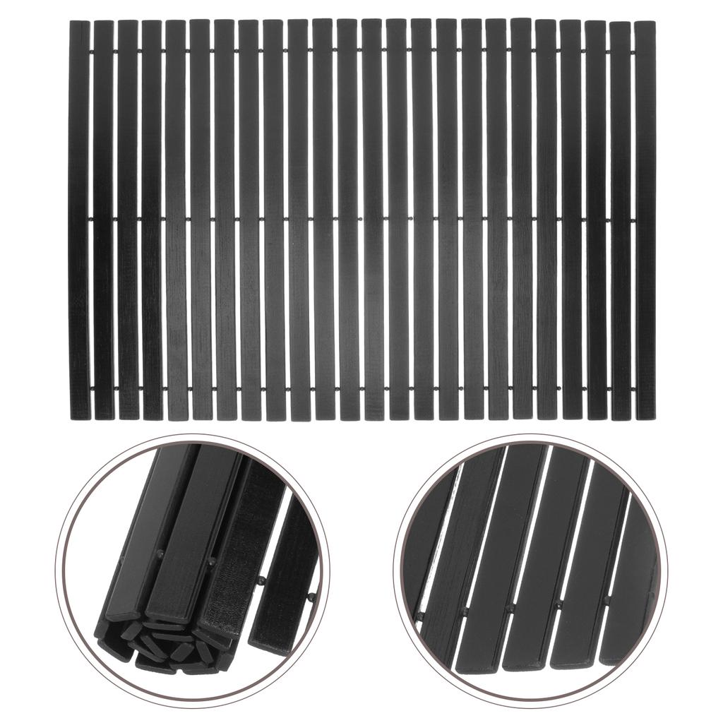 Bambusowa Mata Łazienkowa Antypoślizgowa Poduszka Podłogowa Mata Pod Stopy pod Prysznic Mata Wejściowa Anty-Wstęp Artykuły Gospodarstwa Domowego Dekoracyjne