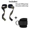 Correas de Levantamiento de Peso Gym Hard Pull Acolchadas Soporte de Muñeca Cinturón Deadlift Tobilleras Entrenamiento Crossfit Fitness para Hombres y Mujeres