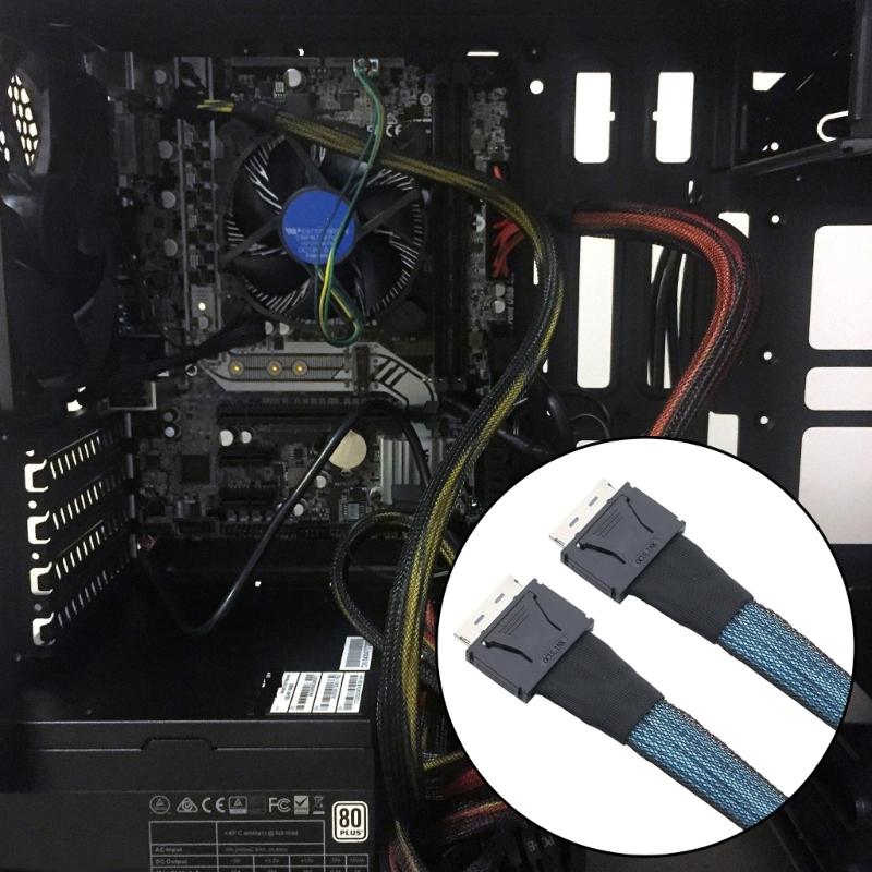 SFF-8611 Cable PCIe SFF-8611 8I Male To SFF-8611 Male Data Extension Cable 50cm/100CM for External Graphics Card