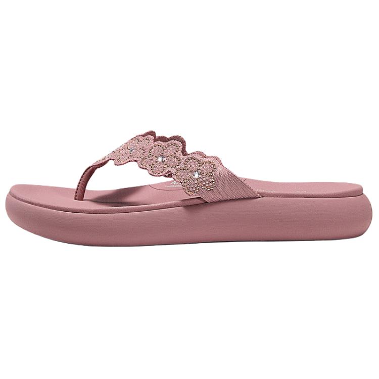 Skechers Sport Comfort Sandals Comfortable Durable Flip Flops Women sandals Deep-Pink 164184-DKRS 35