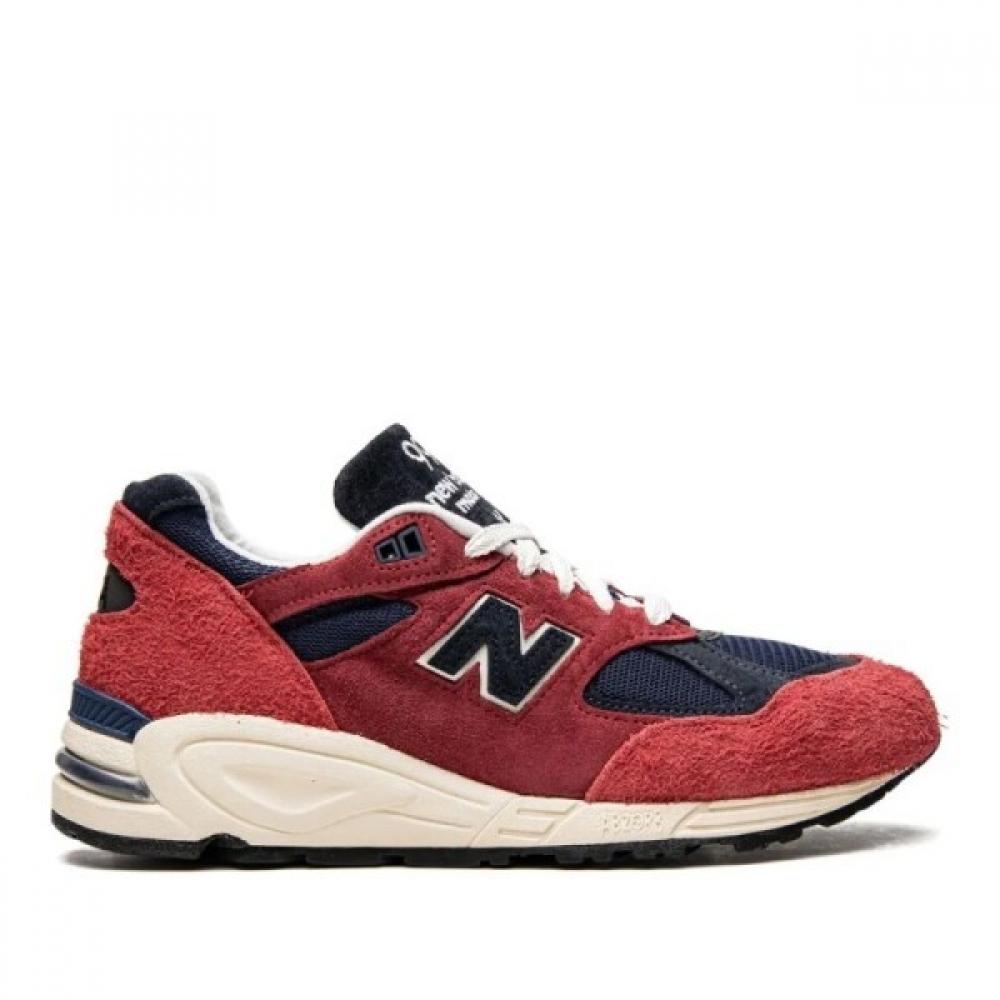 

New Balance Chrysanthem Navy Sneakers M990ad2 Red IT43