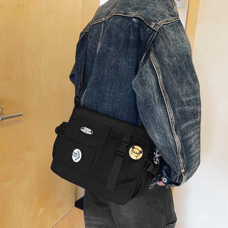 Multifunksjonell skulderveske for menn med stor kapasitet Crossbody-veske for kvinner Messenger Bag