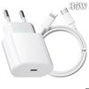 Chargeur Rapide - WENZYLIQUOX - 35W Kit - USB-C Vers Lightning - Câble MFi 2 M - Protection Surtension