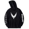 Maverick Logan Paul Herren- und Damen-Kapuzenpullover mit Vogelprint und bequemer Passform