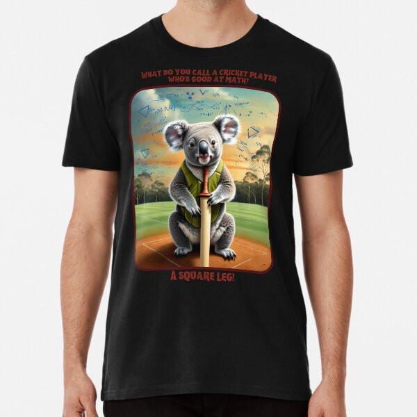 Cricket joke - A square leg  Premium T-Shirt S to 5XL Made in the AU/USA T-Shirt
