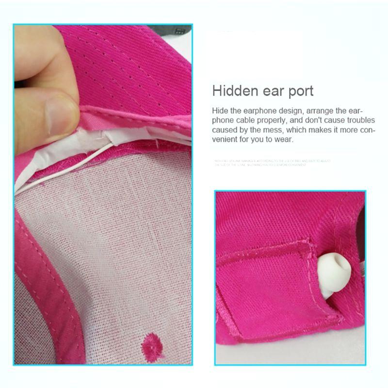 Fashion Bluetooth 5.0 Headphones Headset Baseball Cap Wireless Summer Hats with Stereo Earphone Mic Outdoor Hands-free Earbuds