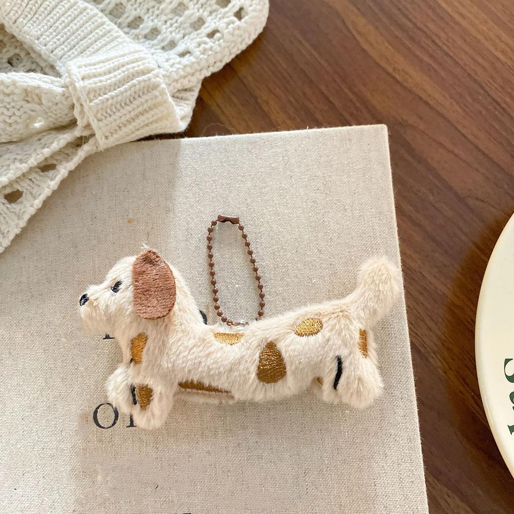 Fashionable Dachshund Plush Keychain Lovely Puppy Stuffed Keyring Accessory for Bag Decoration and Special Gifts