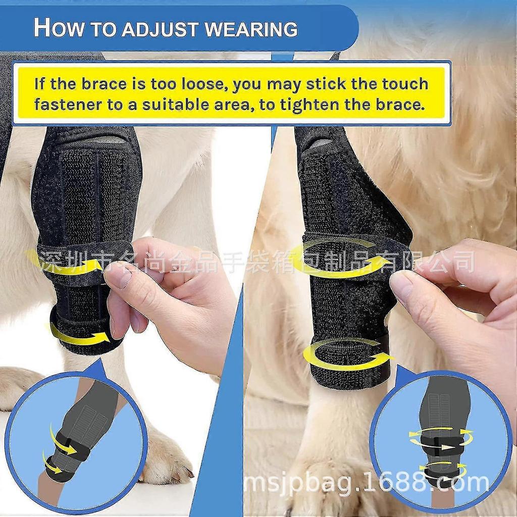 Dog Knee Brace For Torn Acl, Support For Hind Leg And Hip, Reduces Arthritis Pain