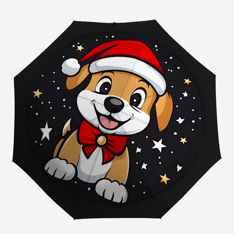 

1PC Christmas Pup Automatic Opening And Closing, Sturdy Iron Frame, Portable Folding Design, Suitable For Men And Women In All Seasons05