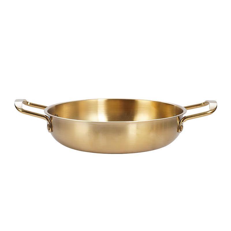 Minnai Gold Stainless Steel Shallow Hot Pot