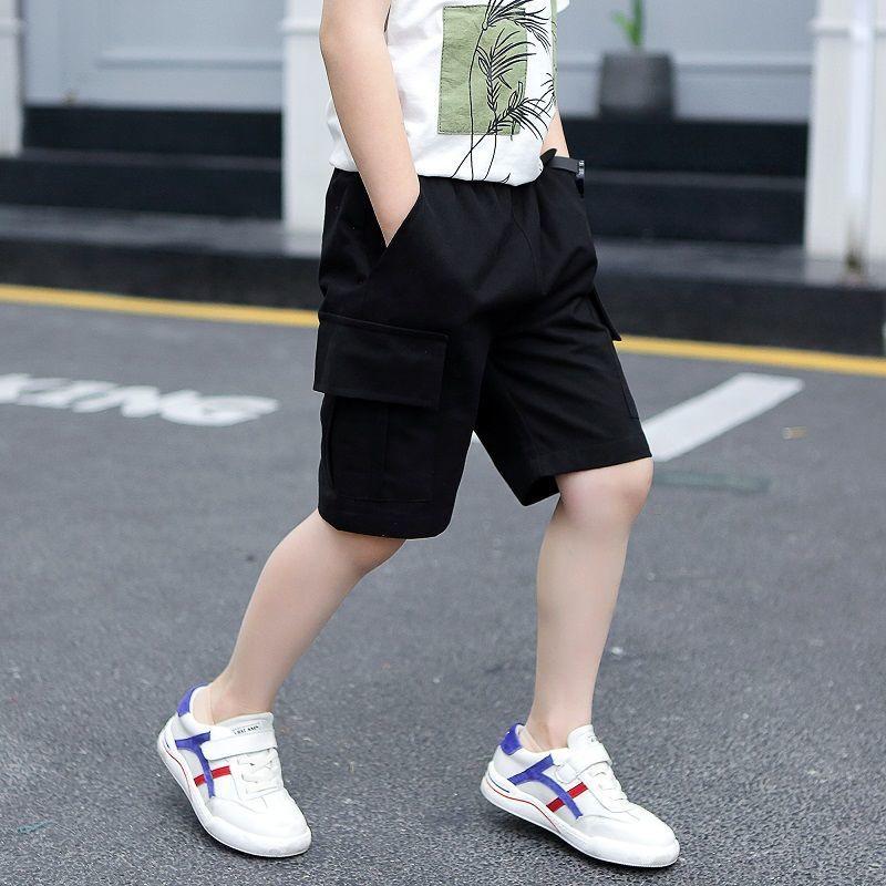 Baby Boy Shorts Summer Boys Sports Loose Shorts Elastic Waist Teen Trousers Children's Clothes