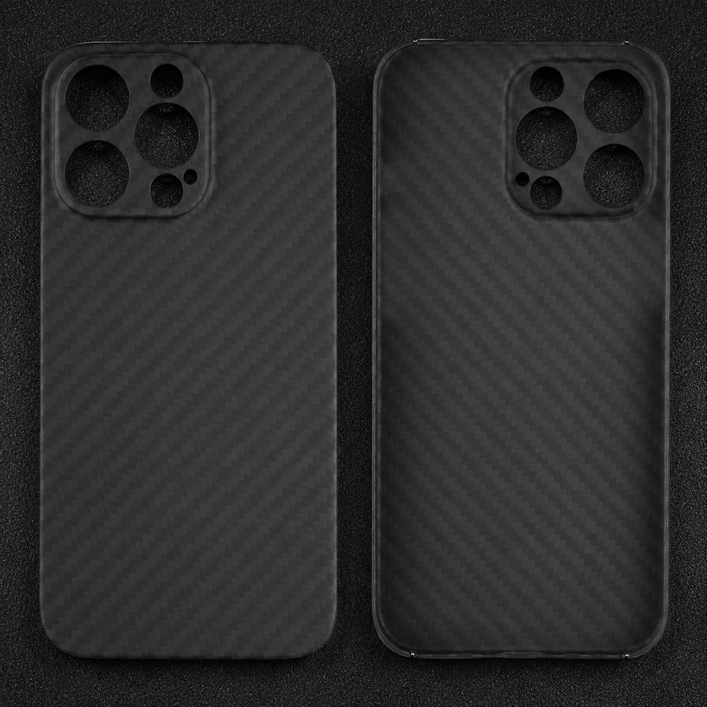 600D Kevlar Aramid Fiber Case for iPhone 13 14 15 16 Pro/Pro Max Luxury Ultra-Thin Lightweight Protective Phone Back Cover
