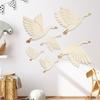 6x Koka Putnu Sienas Māksla Folkloras Piekariņš Roku darbs Moderna Ornaments Lidošanai priekš