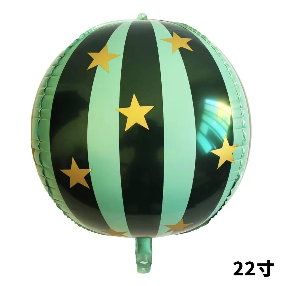 3 Stück Neue 22 Zoll Aluminiumfolienballons Großer Gestreifter Stern 4D Ballons Dekoration Ballons Haus Hochzeit Dekor