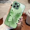 Farfalla Fiore Verde Per iPhone 16 E 15 14 13 Plus 12 mini 11 Pro Max XR Xs Max X 7 8 6 6S 2022 Custodia in Vetro Temperato per Telefono
